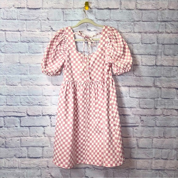 Pink and White Checkered Dress - Picture 10 of 10